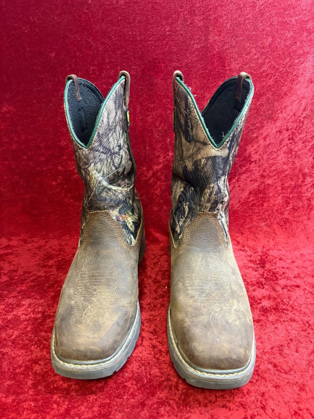 Skechers x John Deere Rowood Moss Burrow Men's Western Work Boots Size 11.5